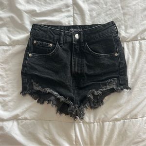 Zara Black Denim Short